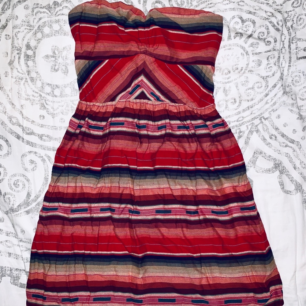 Roxy Sweetheart Strapless Striped Dress